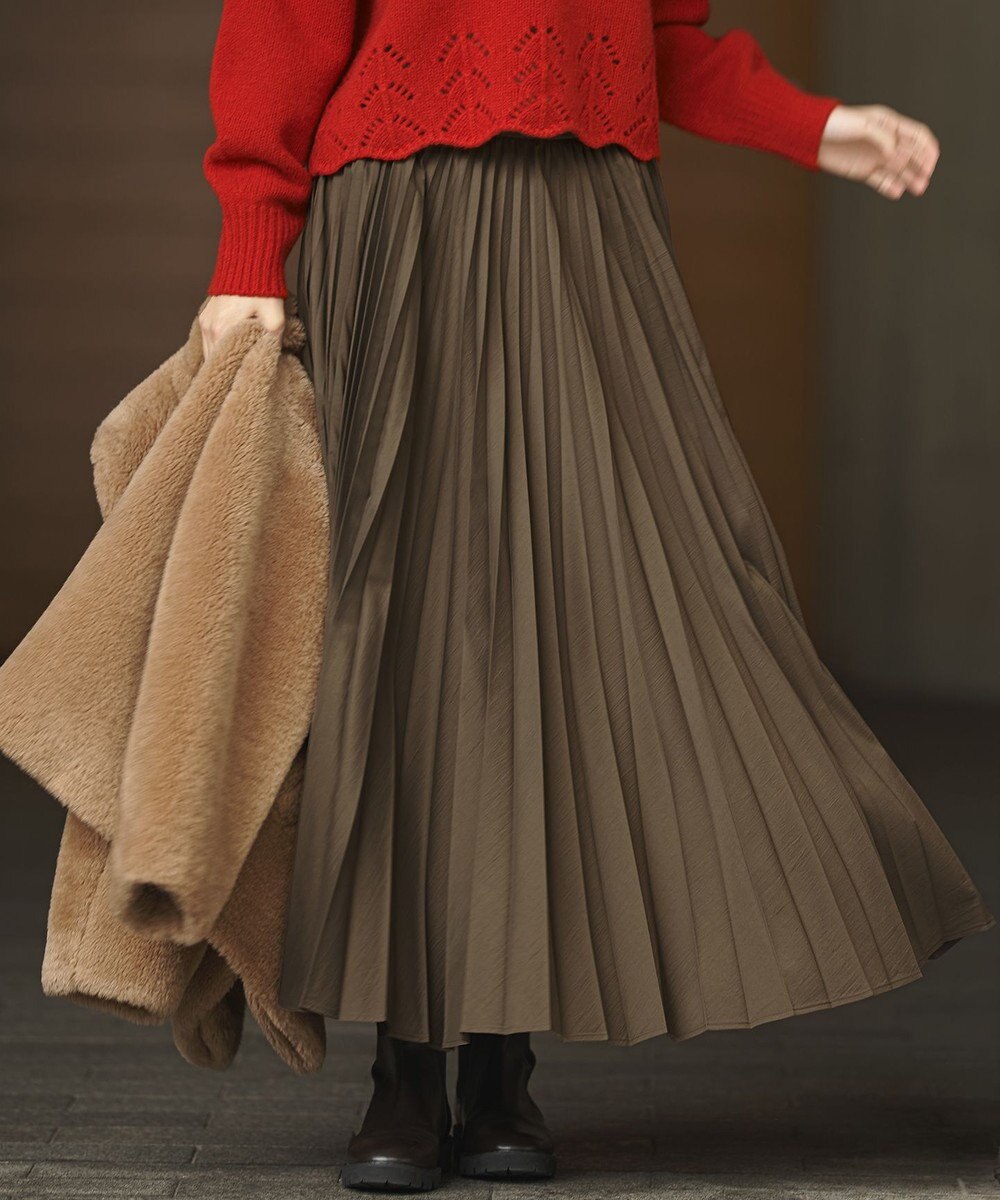 23区 S 【見上愛さん着用/CanCam11月号掲載】パウダリータイプライター プリーツ スカート 