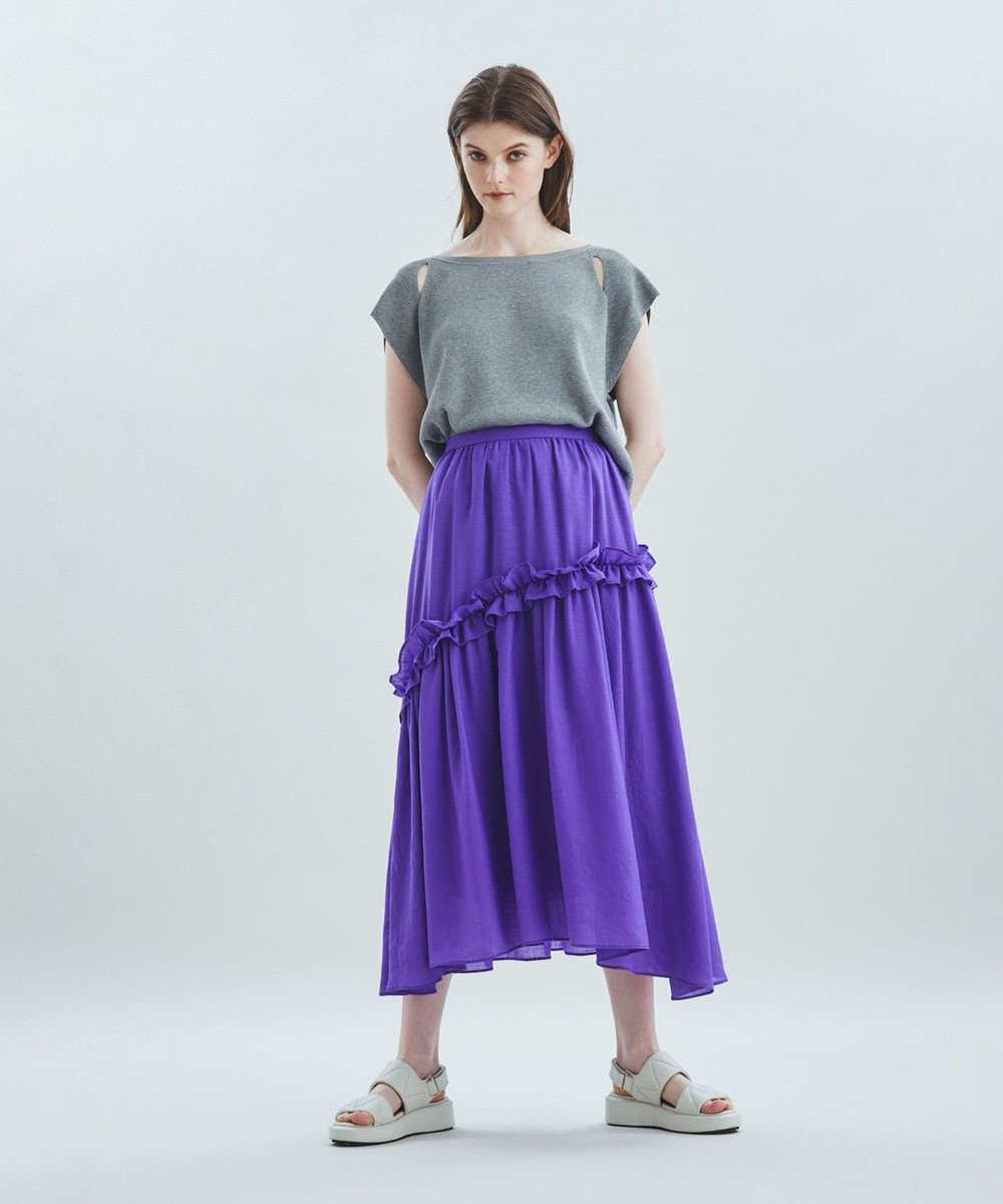 シアーフリルティアードスカート GRACE CONTINENTAL ファッション通販 【公式通販】オンワード・クローゼット