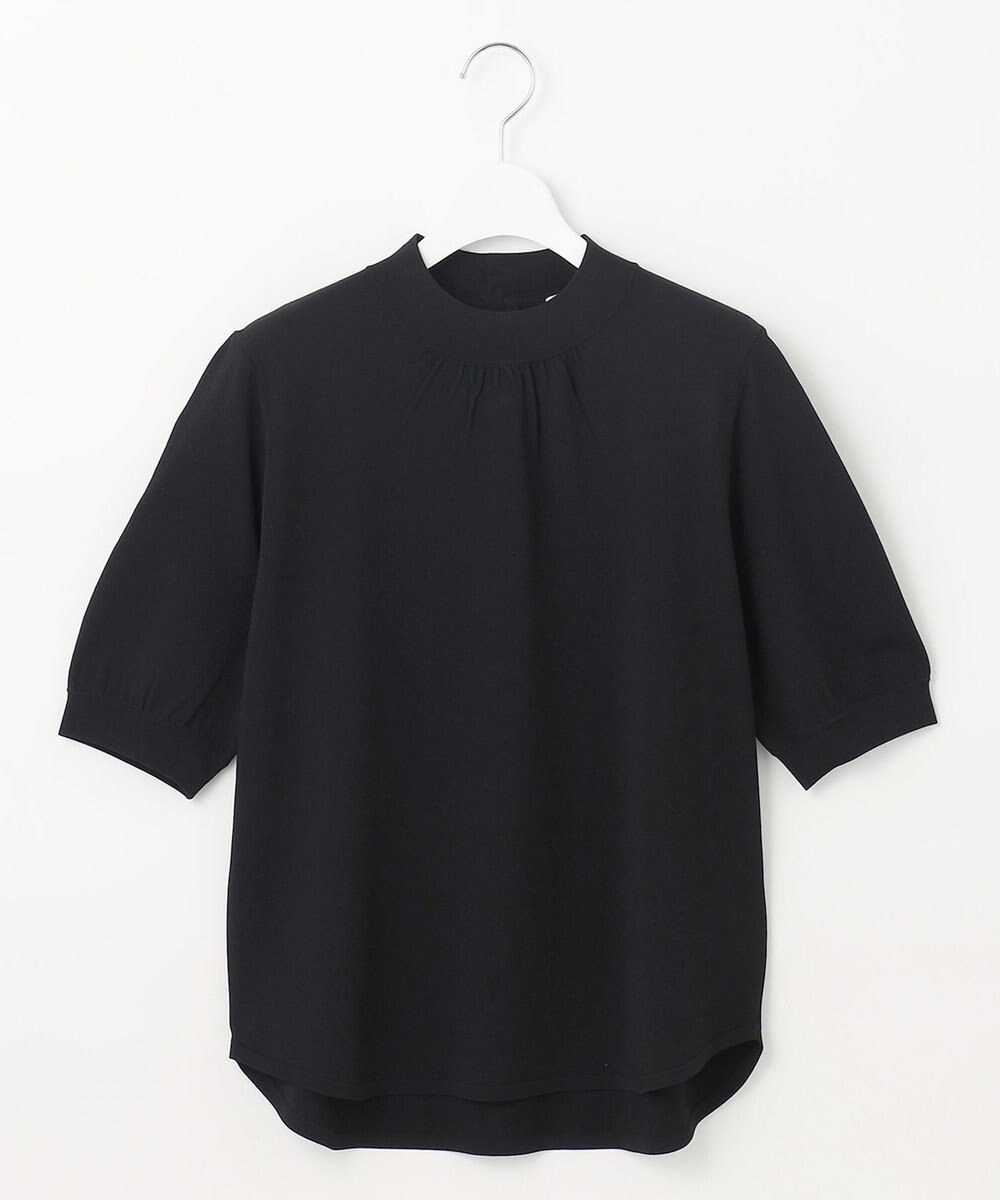 J.PRESS LADIES L 【洗える】レーヨンエリートストレッチ ギャザースリーブ ニット 