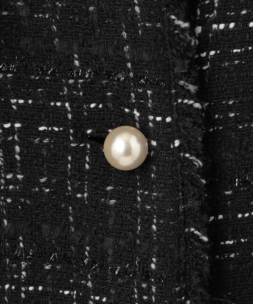 Feroux 【洗える】ラメツイード ジレ 