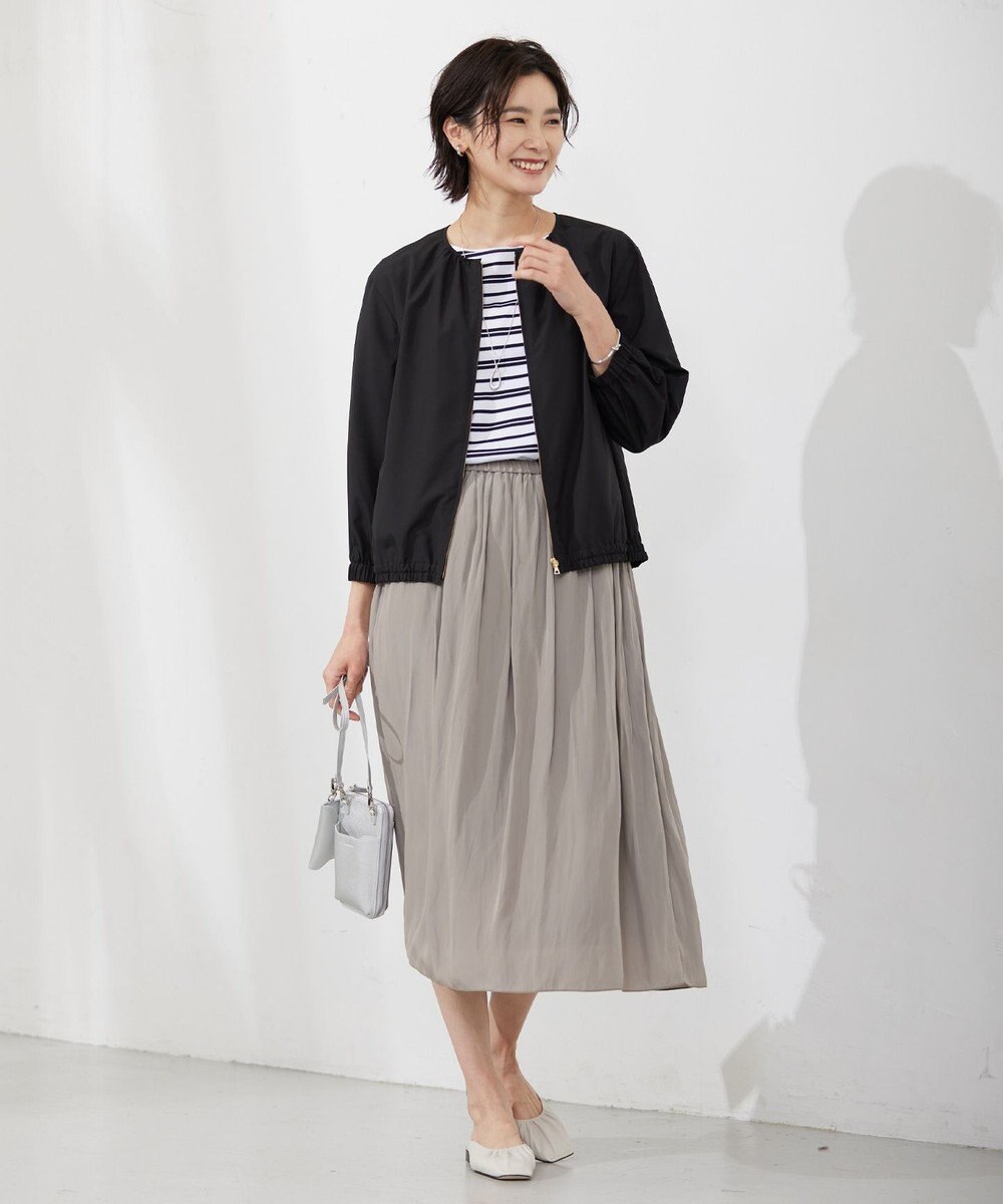 J.PRESS LADIES 【洗える】 Dyed Dechine Air Flow スカート 