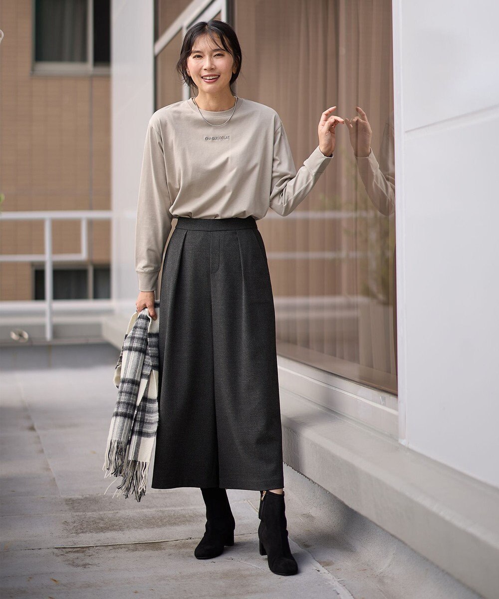 ANY L 【洗濯機可】チビロゴロングスリーブＴシャツ 