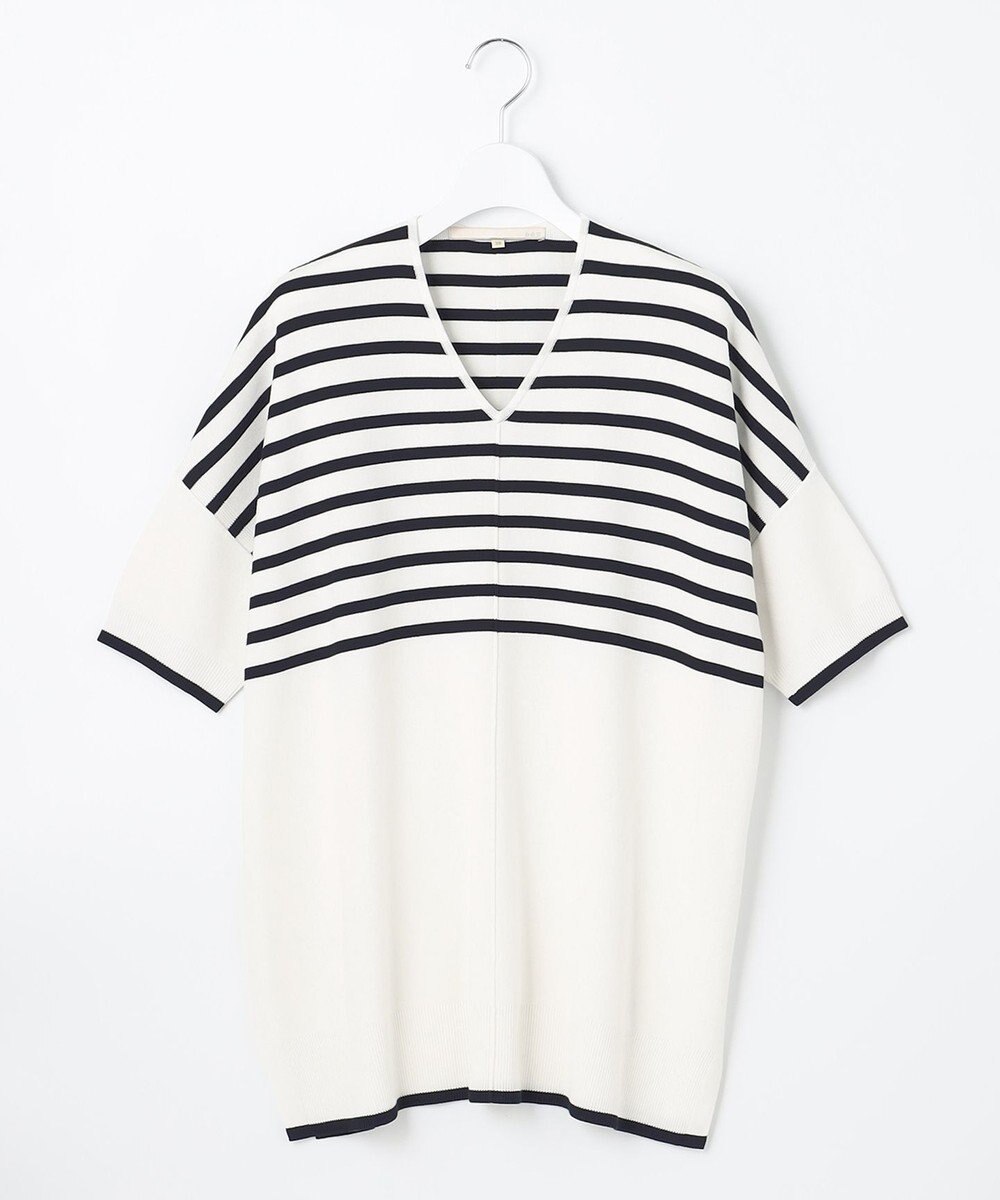 自由区 【新型登場！/WEB限定カラー有】ハイツイストコットンアセテート ニット5分袖 