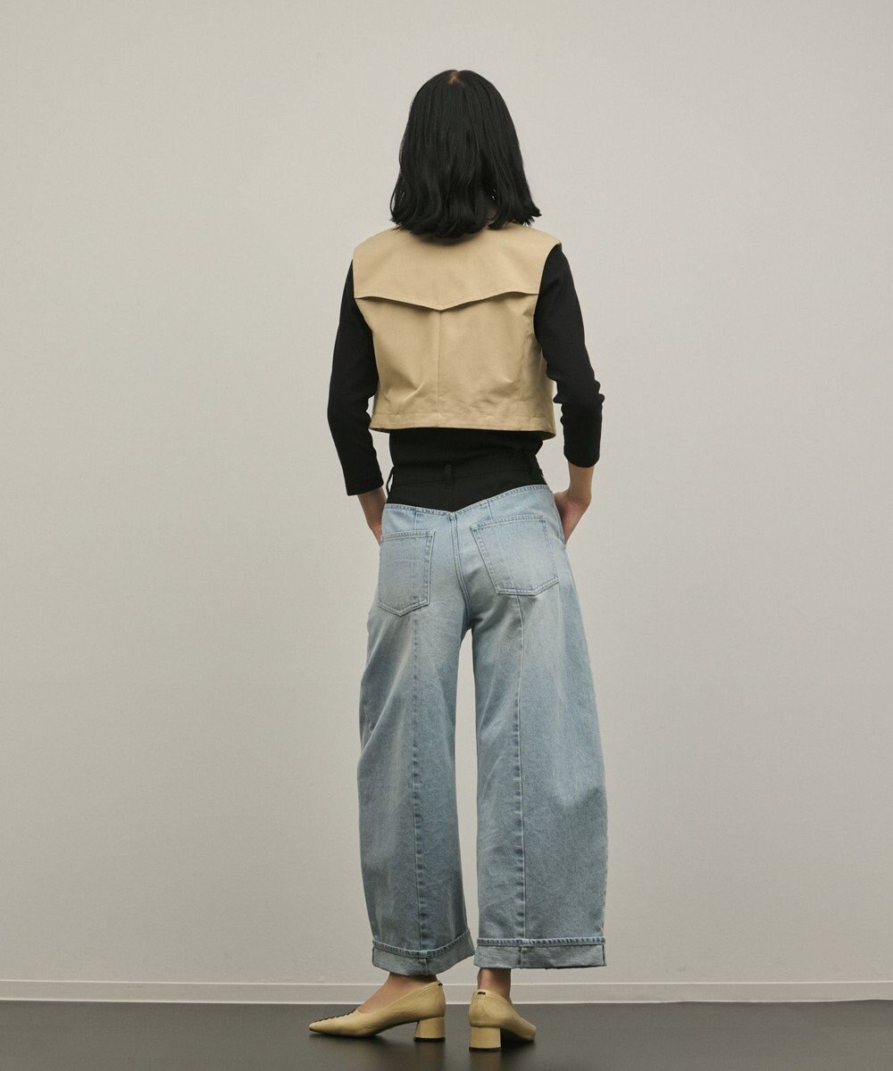 GRACE CONTINENTAL ペプラムトレンチベスト 