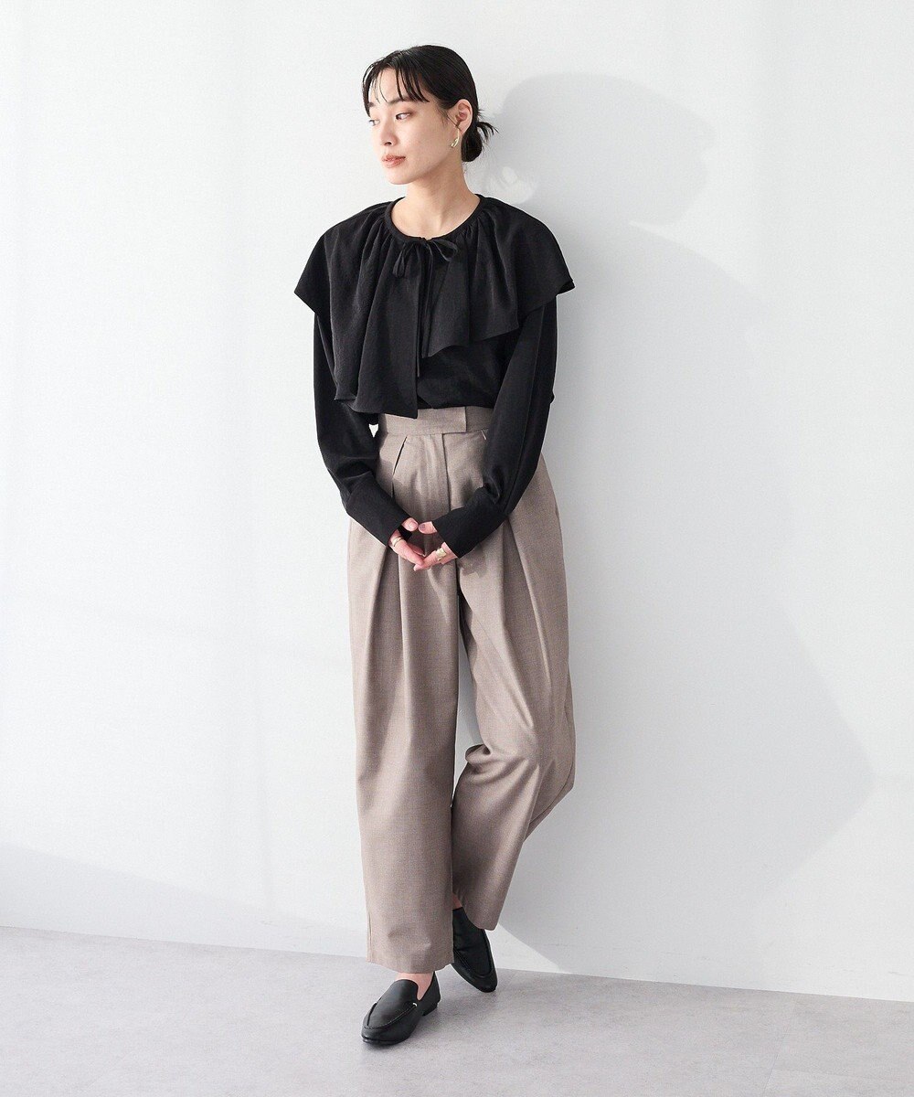 CRAFT STANDARD BOUTIQUE ＜セレモニー＞フロントタックカーブパンツ 