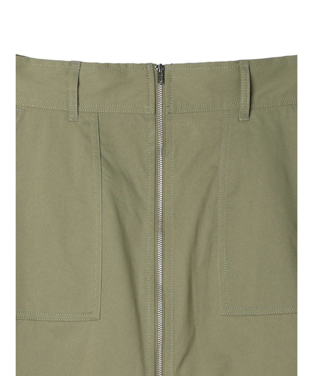 Green Parks フロントＺＩＰセミフレアスカート 