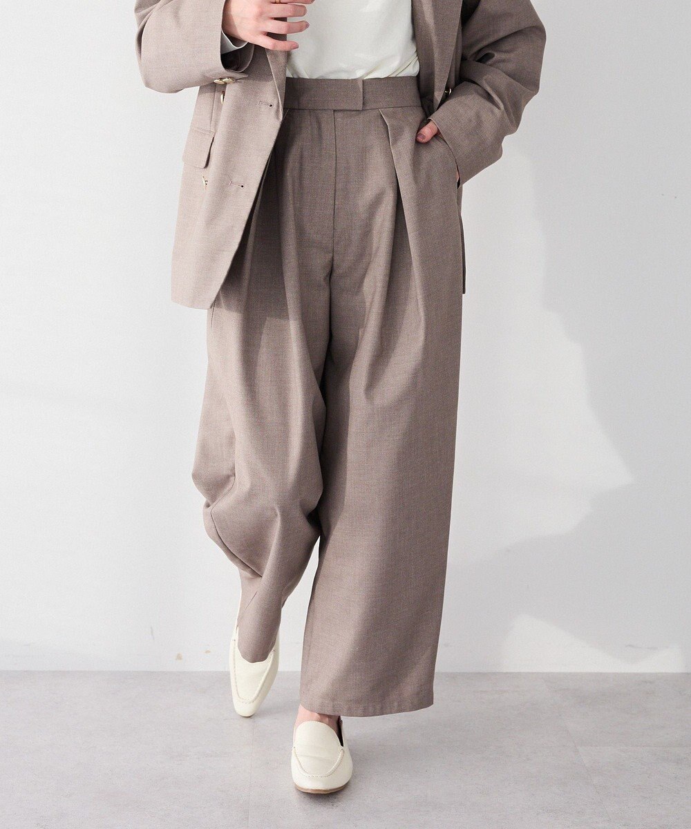 CRAFT STANDARD BOUTIQUE ＜セレモニー＞フロントタックカーブパンツ 