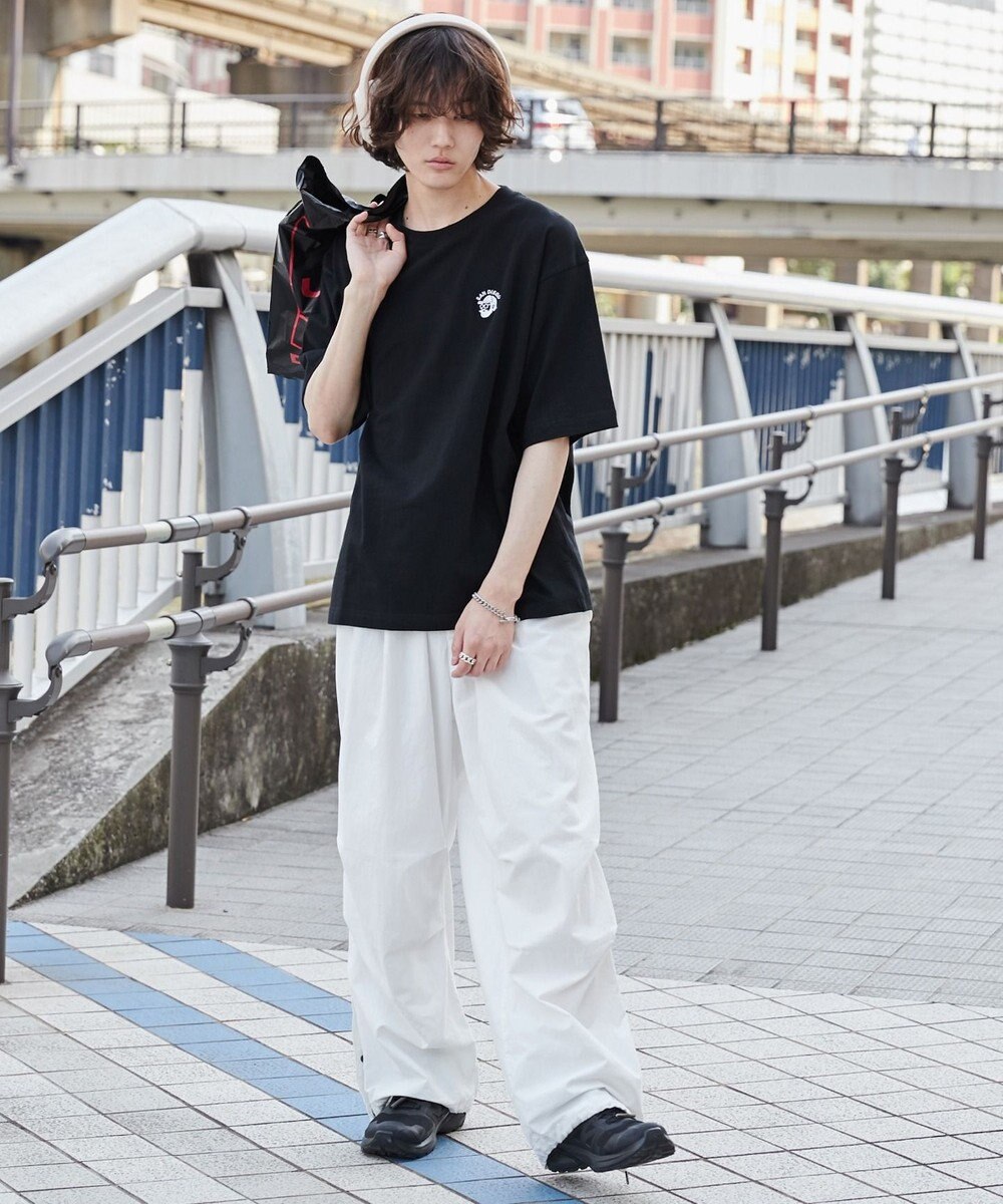 WEGO 【ユニセックス着用ITEM/綿100%/SMLサイズ展開】リラックスフィットワンポイントT（S） 