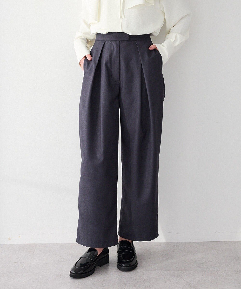 CRAFT STANDARD BOUTIQUE ＜セレモニー＞フロントタックカーブパンツ 