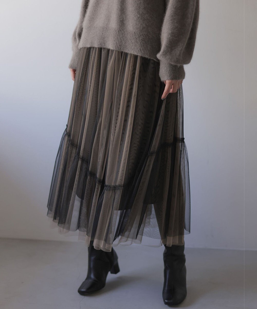 組曲 S リバーシブルチュール スカート 