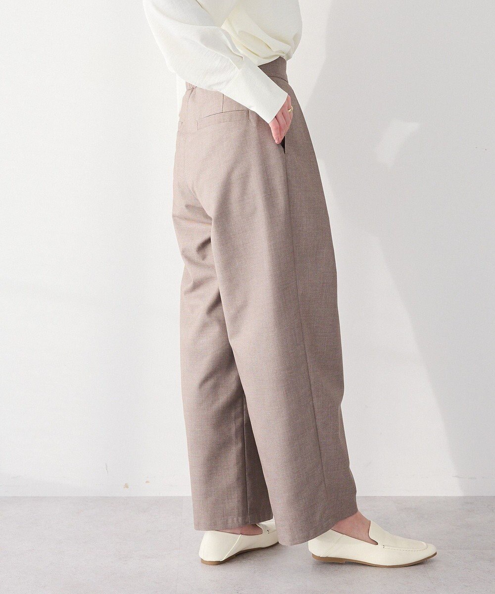 CRAFT STANDARD BOUTIQUE ＜セレモニー＞フロントタックカーブパンツ 