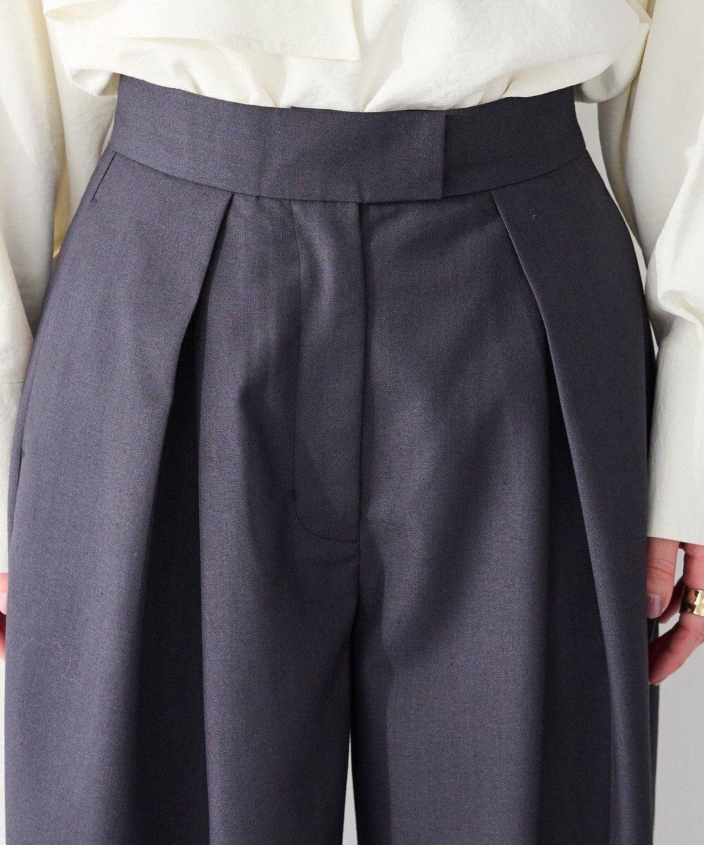 CRAFT STANDARD BOUTIQUE ＜セレモニー＞フロントタックカーブパンツ 