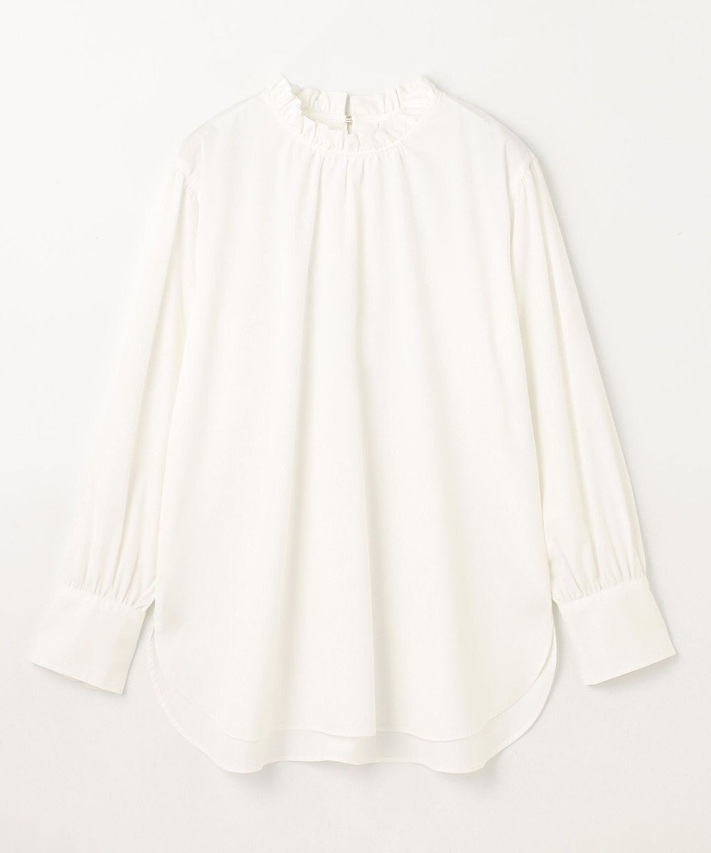 ANY 【手洗い可能/抗菌防臭/UVカット/速乾】フリルモックブラウス 