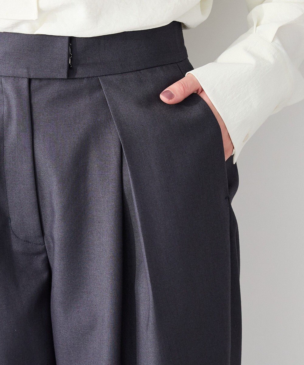 CRAFT STANDARD BOUTIQUE ＜セレモニー＞フロントタックカーブパンツ 