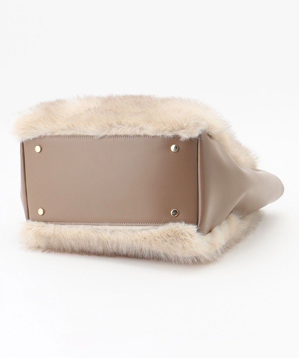 自由区 【カタログ掲載】ファーコンビ トートバッグ 