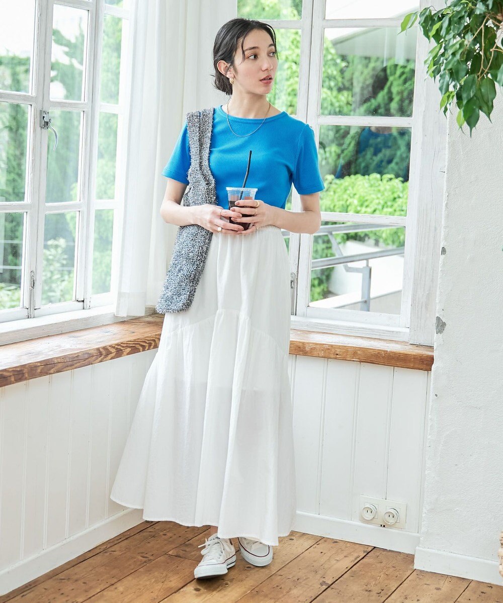 WEGO 【洗える/SML】コンパクトリブT 