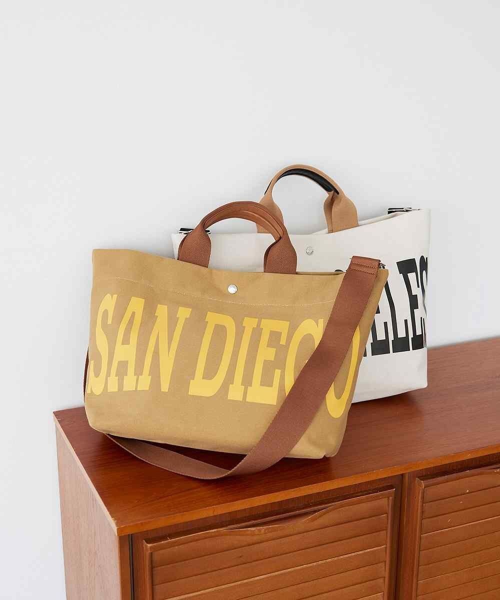 TOPKAPI 【Breath TOPKAPI】シティ プリント キャンバス 2way トートバッグ / A4対応 