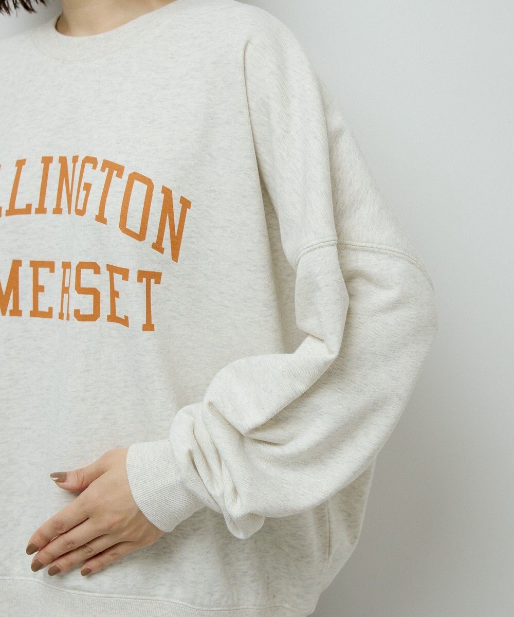 Green Parks オーバーサイズロゴ裏毛プルオーバー 