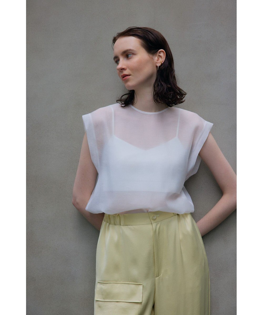 NAVE 【Nave・洗える/ウエストゴム】ヴィンテージサテン ワイドパンツ 