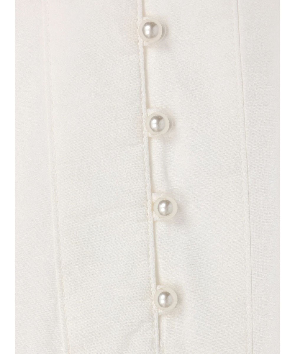 CRAFT STANDARD BOUTIQUE パールボタンピコフリルブラウス 