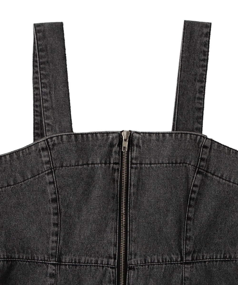 WEGO デニムWジップジャンスカ 