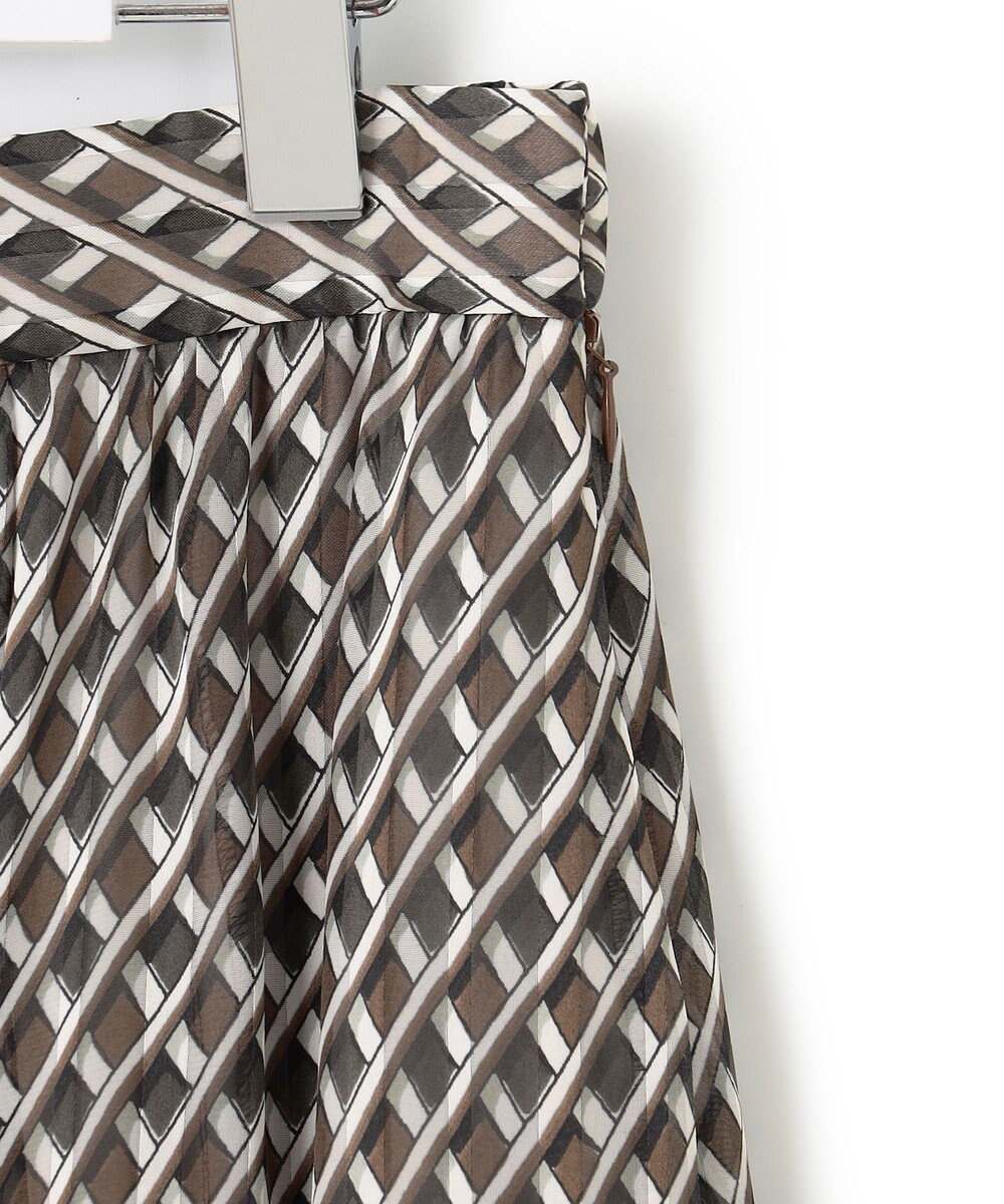 23区 L 【洗える】Ratti コラージュプリント ギャザースカート 