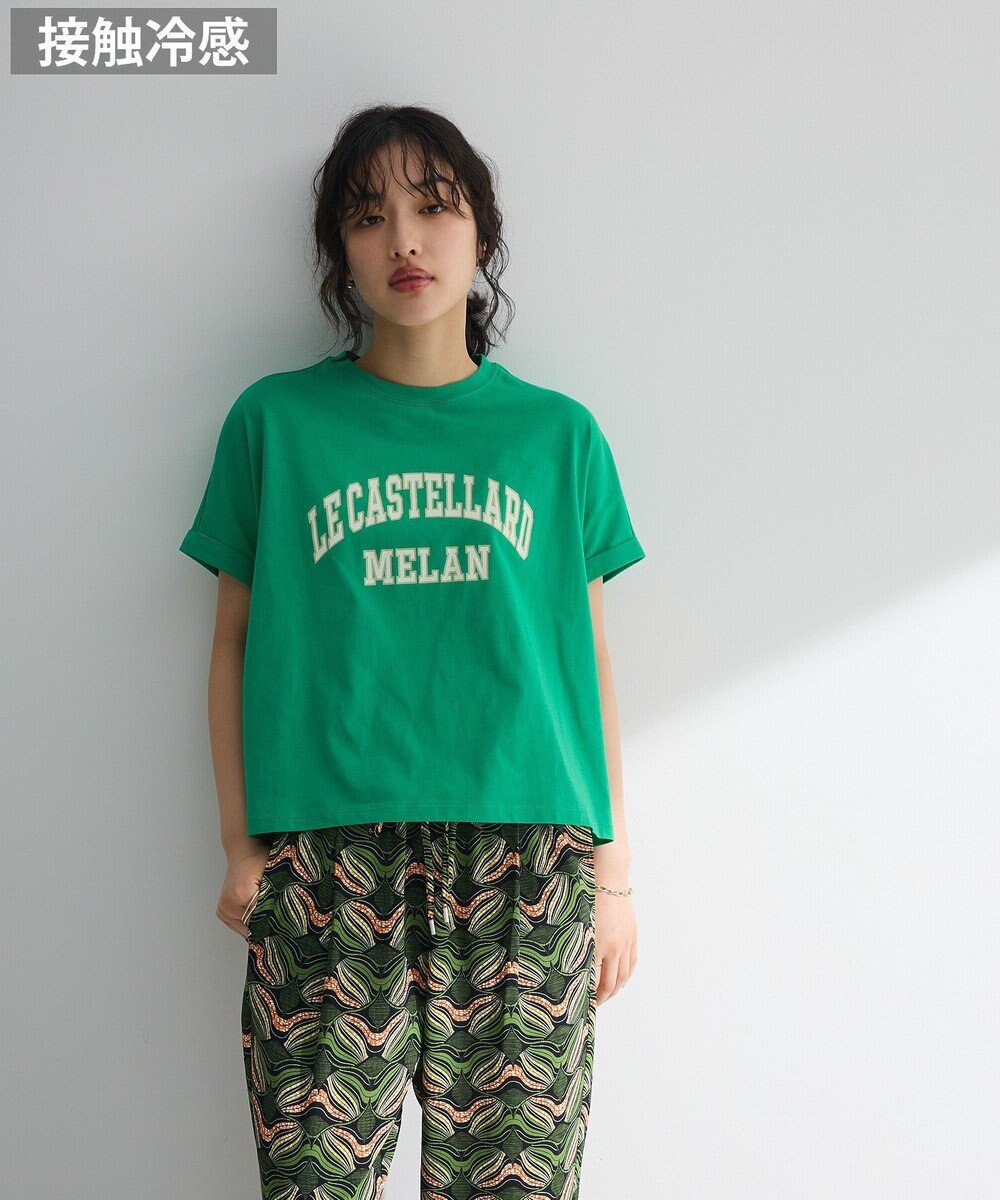 Green Parks 袖折り返しカレッジＴシャツ 