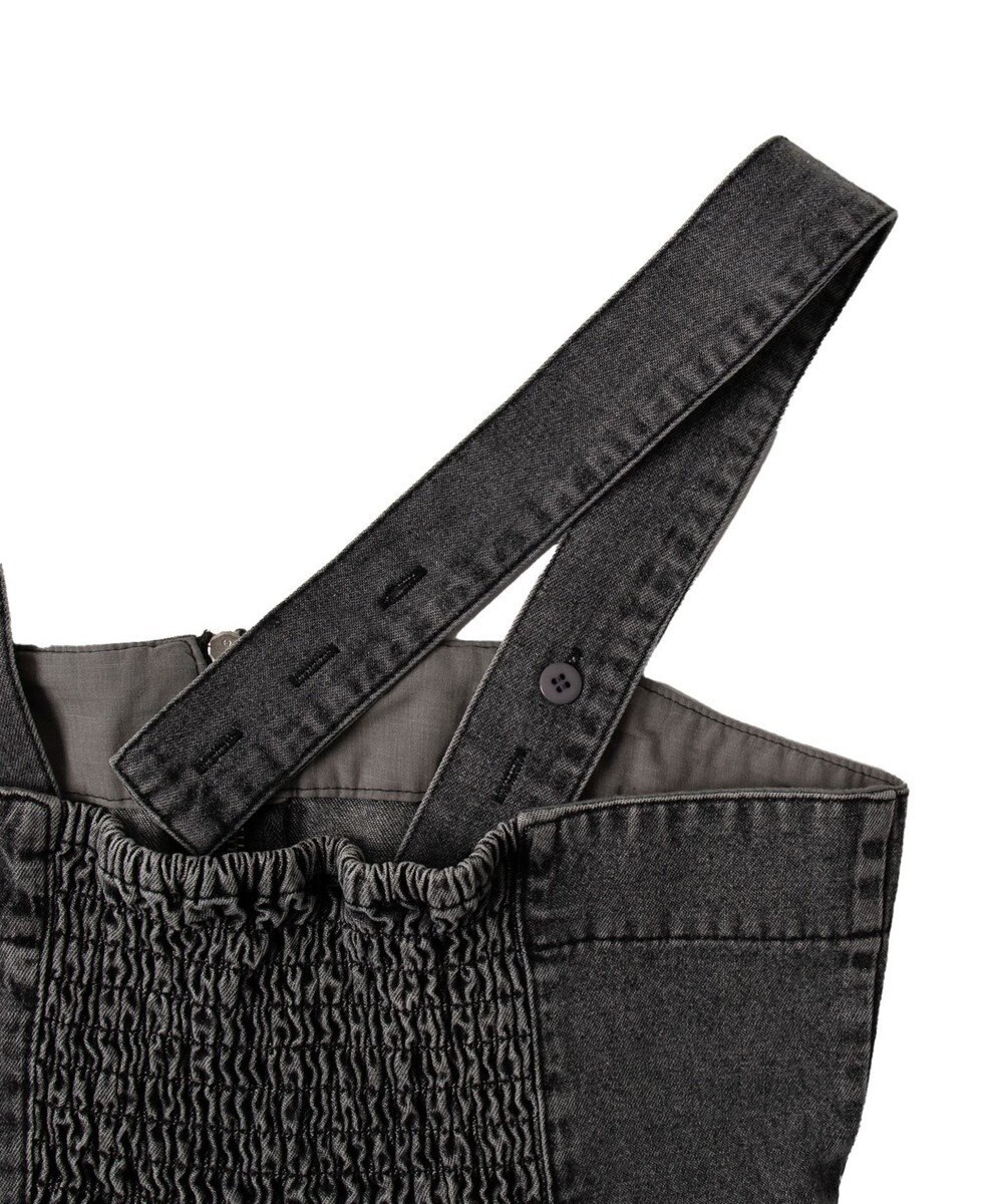 WEGO デニムWジップジャンスカ 