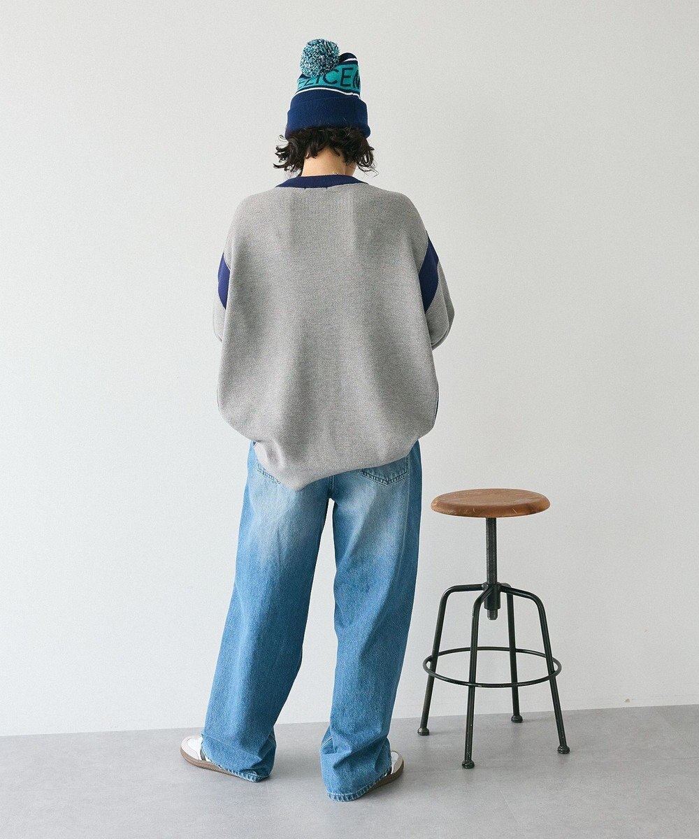 CRAFT STANDARD BOUTIQUE 洗える/とてもち配色ニットプルオーバー/24AW 