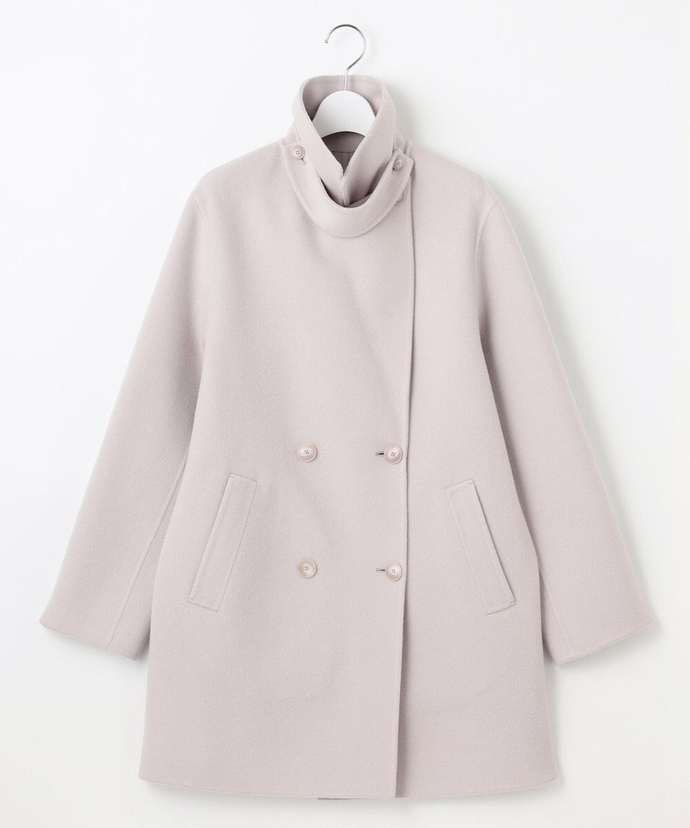 自由区 S ウールリバーダブルブレストコート 