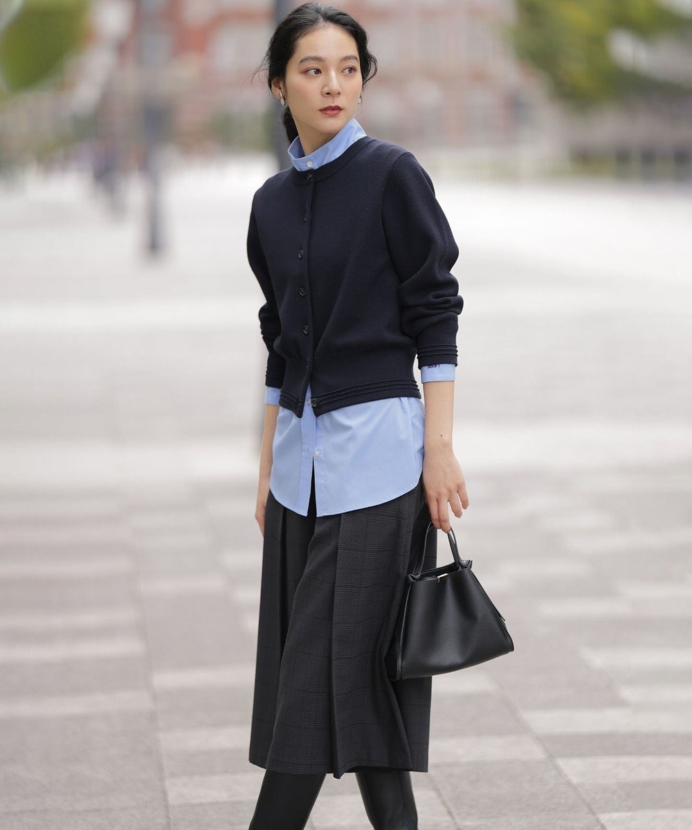 組曲 S 【加藤ローサさん着用】スムースストレッチジャケット カーディガン 