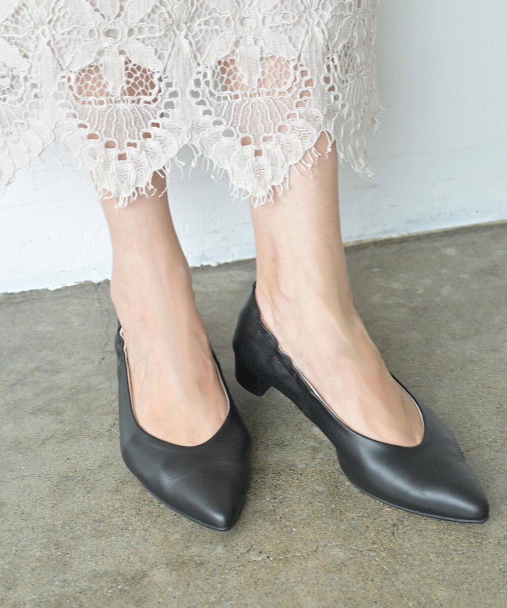 nouvelleRobe Oū 新色追加【本革・高反発】Heel Pointed-plain ポインテッドトゥ ヒールパンプス 