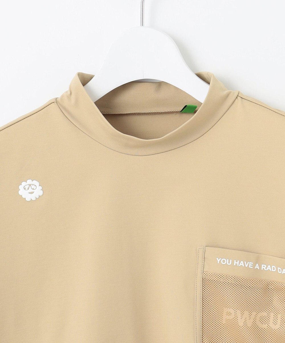 PW CIRCULUS 【吸水速乾 / UV遮蔽率99% UVカット / ストレッチ】【WOMEN】メッシュポケットモックネックT ゴルフウェア レディース 