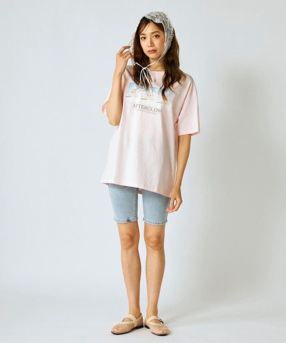 OP／FILA 【Ocean Pacific】フォトプリントTシャツ 