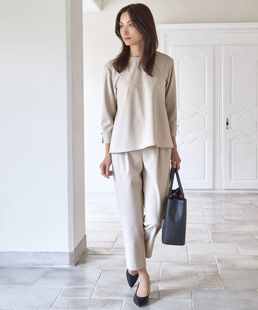 ANY L 【ストレッチ/セットアップ可】イージィケアストレッチブラウス 