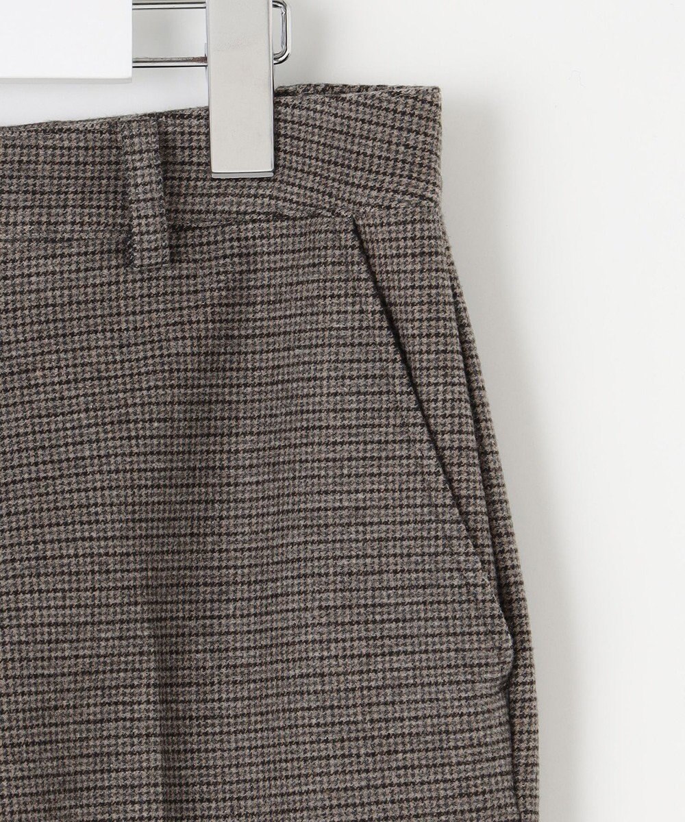 J.PRESS LADIES S 【洗える】チェルビック チェック テーパード パンツ 
