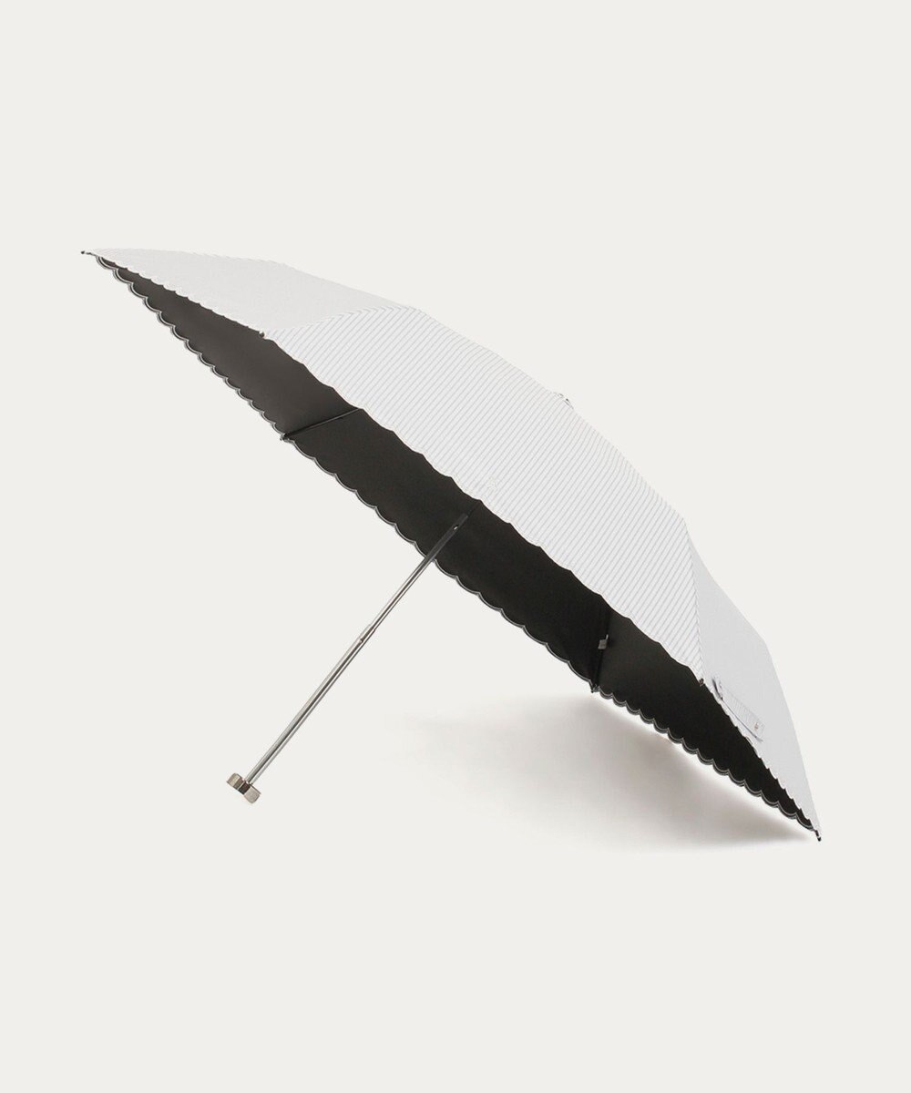 MOONBAT 【WEB限定/ 遮光率100％/遮熱/UV】POLO RALPH LAUREN（ポロ ラルフローレン）晴雨兼用日傘 ワンポイント ポロポニー ストライプ 折りたたみ傘 