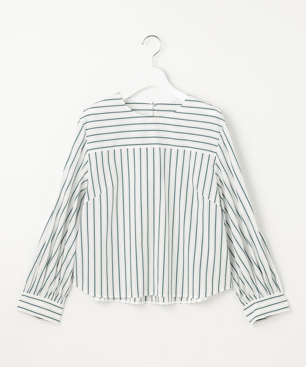 自由区 【洗える】SOMELOSクロップド丈 ブラウス 