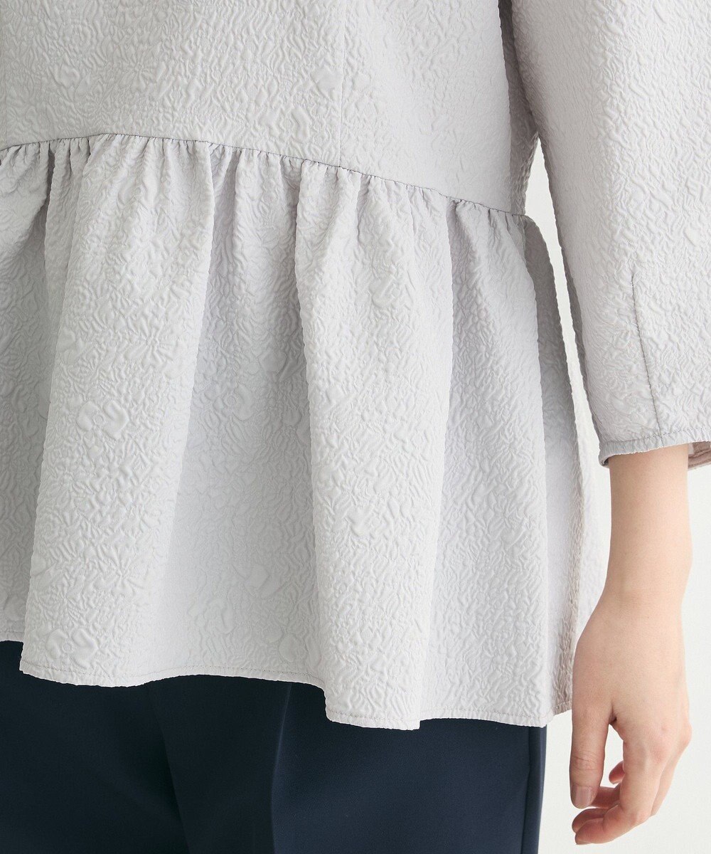 Green Parks ef-de 衿取り外しペプラムブラウス 