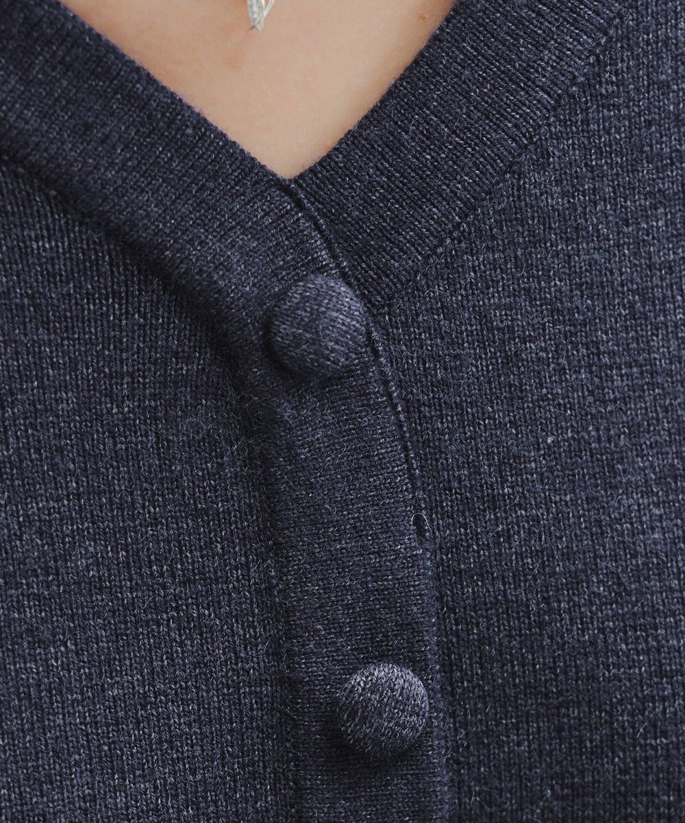 Tiaclasse 【洗える】くるみ釦ニットワンピース 