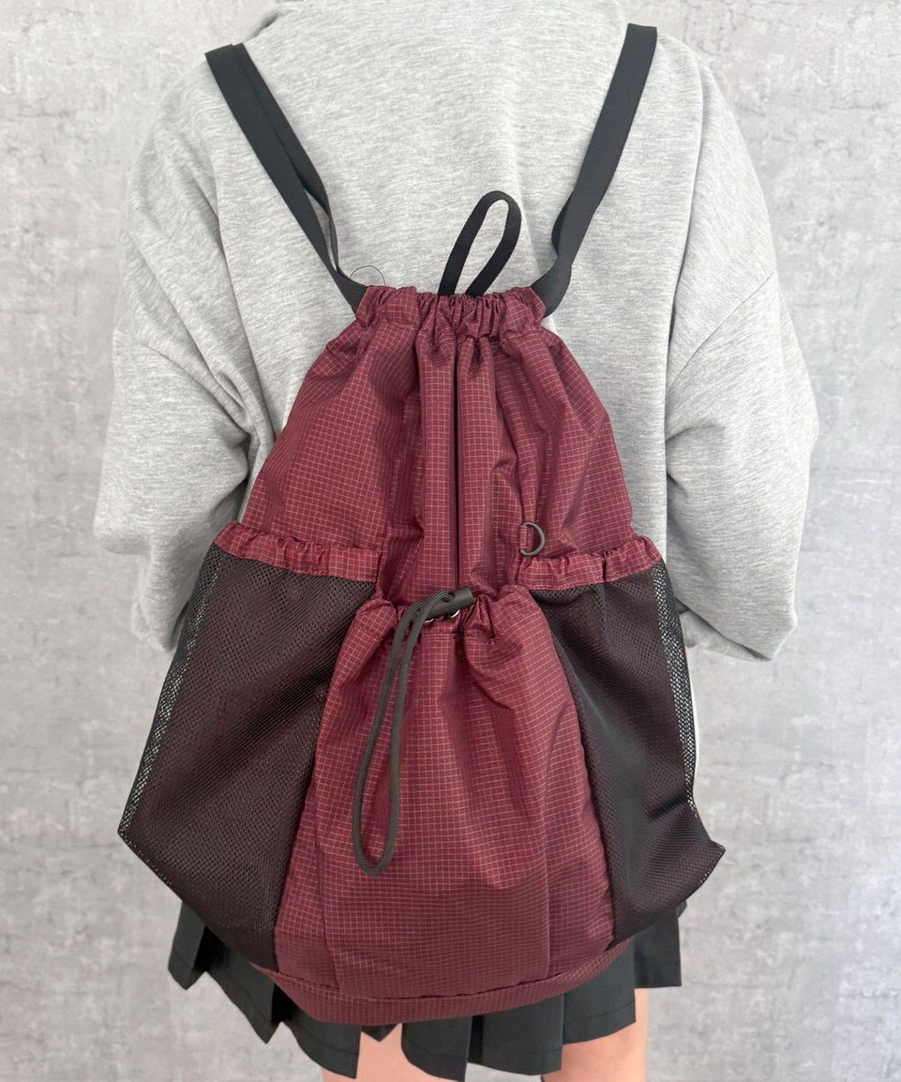 WEGO 【ユニセックス着用ITEM】メッシュポケットナップサック 