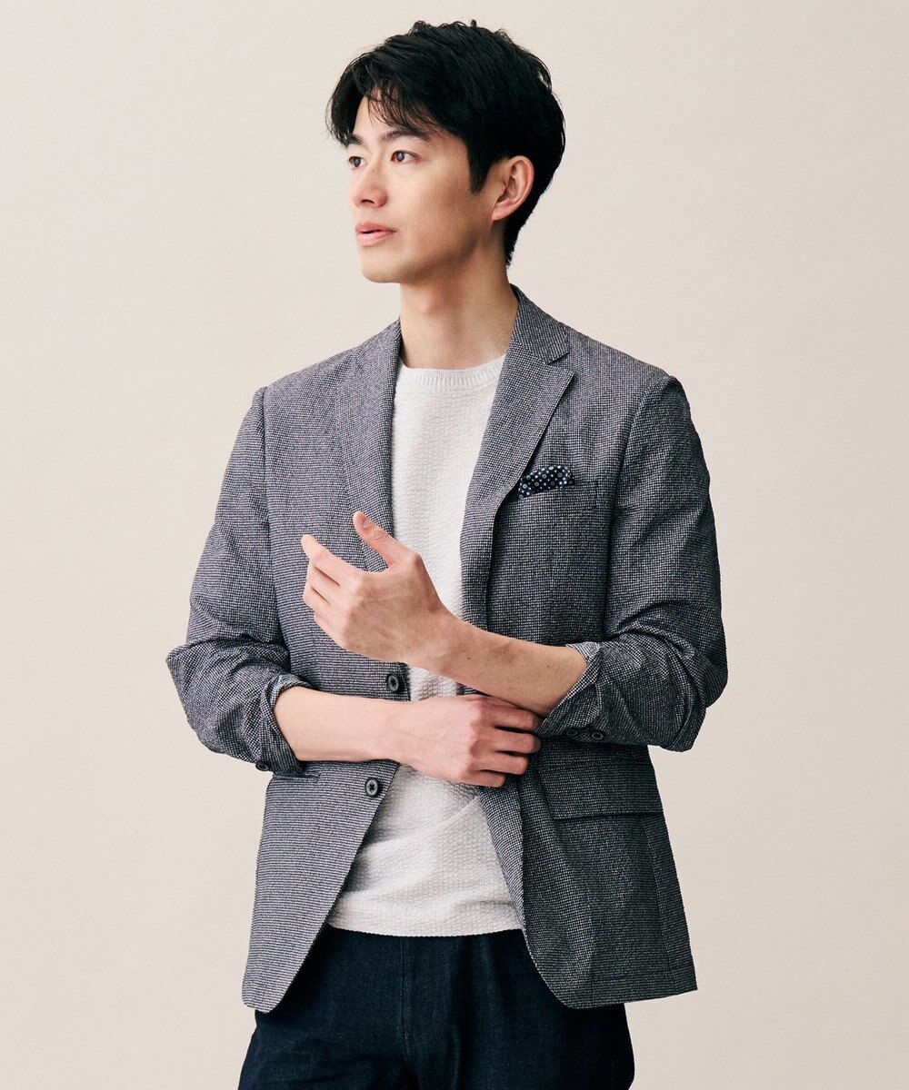 JOSEPH ABBOUD 【キングサイズ・洗える/UV/エコ撥水/26SSモデル登場】ライトウェーブライト ジャケット 