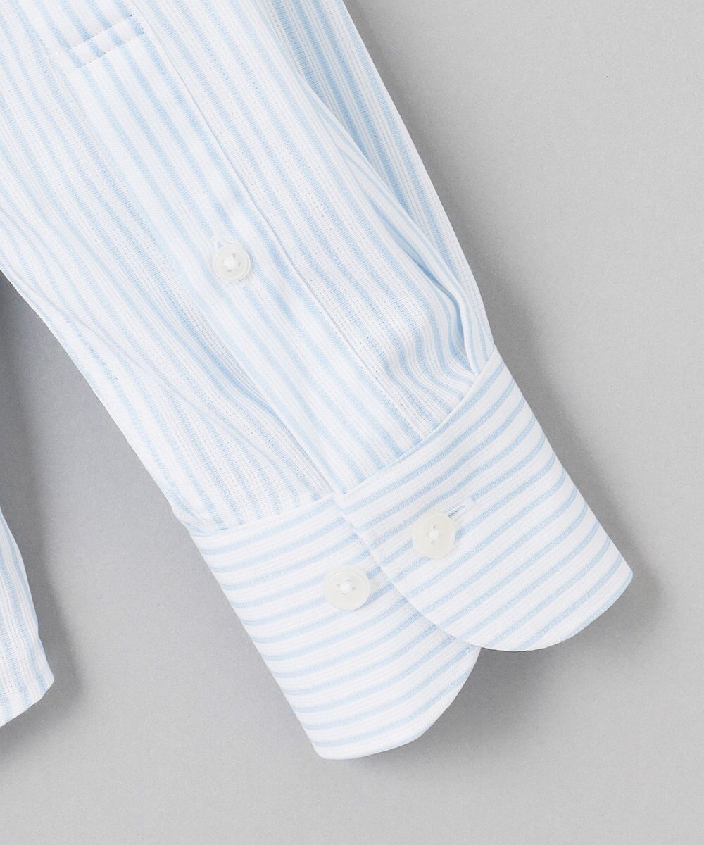 GOTAIRIKU 春夏向け【形態安定】SUMMERPREMIUMPLEATS_スモールボタンダウンカラー 長袖ドレスシャツ_ストライプ(25年春夏モデル) 