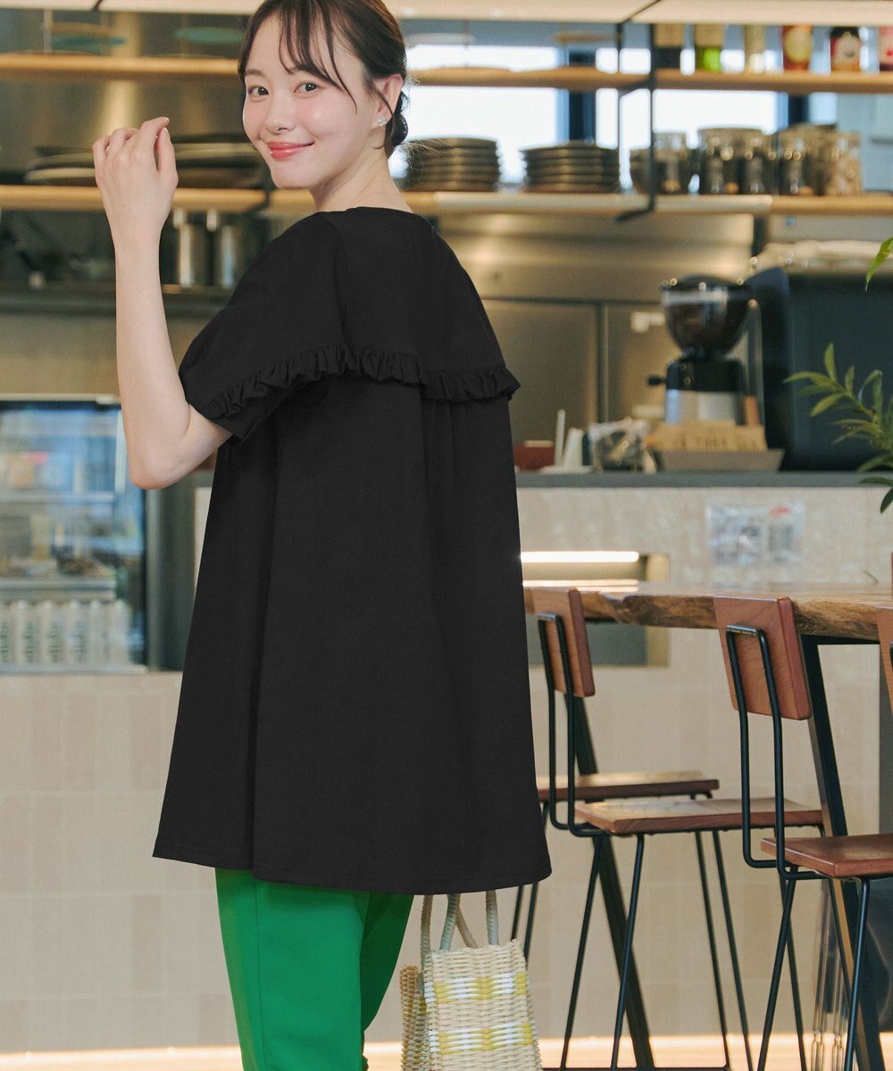 Tiaclasse L 【おのののかさん着用】「サマケア」バックヨークフリルチュニック 