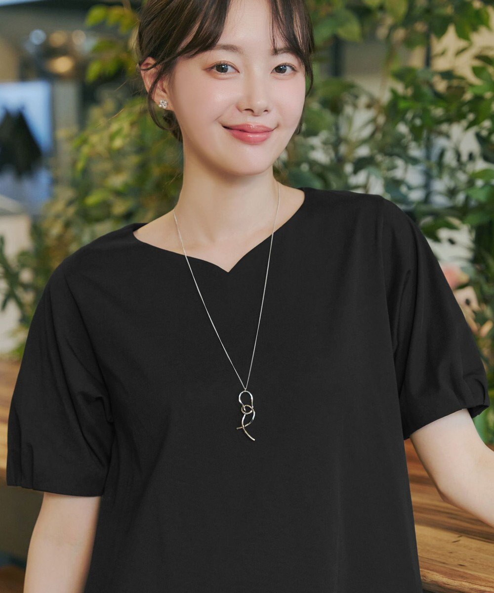 Tiaclasse L 【おのののかさん着用】「サマケア」バックヨークフリルチュニック 