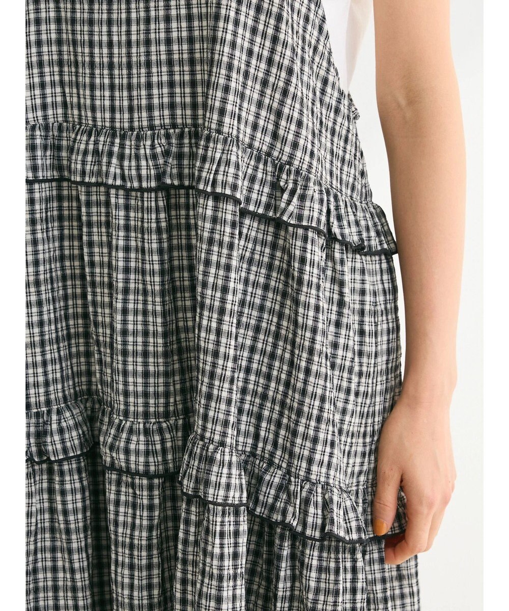 Green Parks ・Ｐｅｔｉｔ　Ｆｌｅｕｒ　チェックティアードキャミワンピ 
