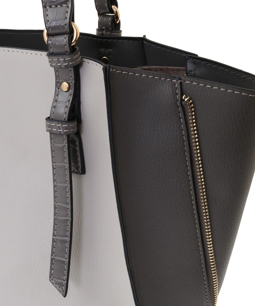 YECCA VECCA 【A4対応】2way配色ZIPデザインバッグ 