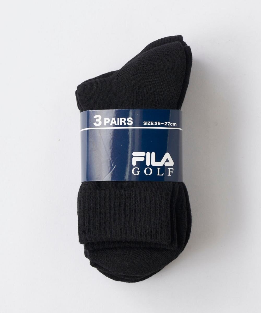 FILA GOLF／marie claire 【FILA GOLF】ジャカードデザイン３Ｐミドルソックス 