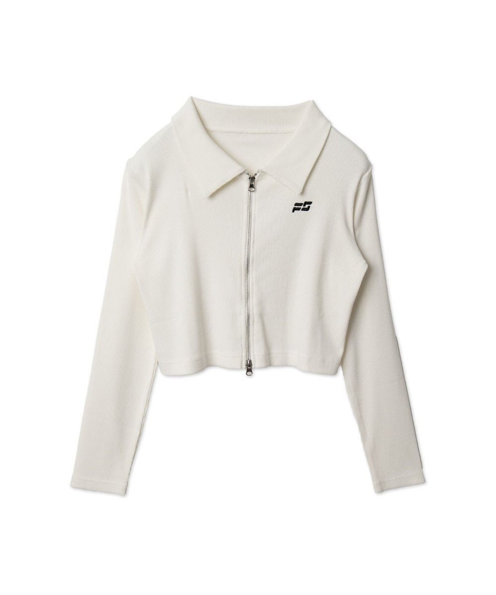 WEGO ヴィンテージウォッシュWZIPトップス 