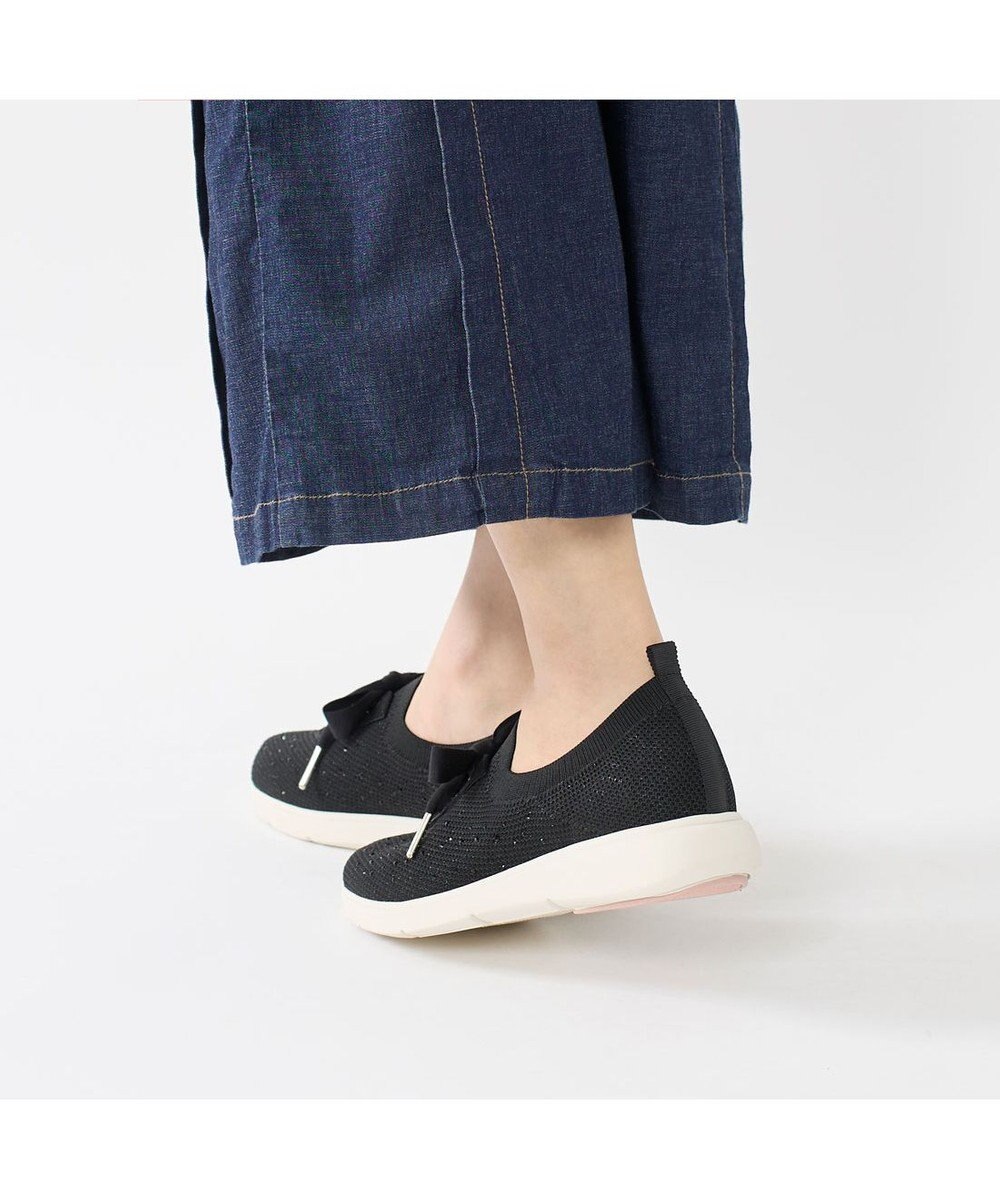 Riz raffinee <Riz raffinee>ラインストーンニットスニーカー 